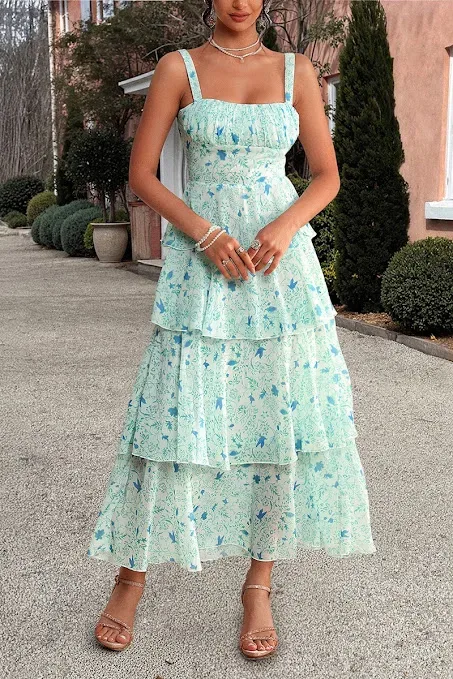 Vestido Elings para dama D251DS50305 #COLOR VERDE AGUA