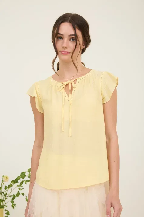 Blusa Mine para dama color amarillo TB8842