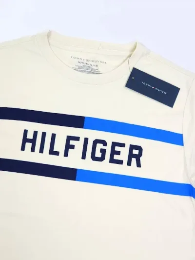Camiseta Tommy Hilfiger para muchacho color beige