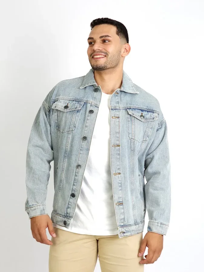 Jacket Estivaneli para caballero de mezclilla