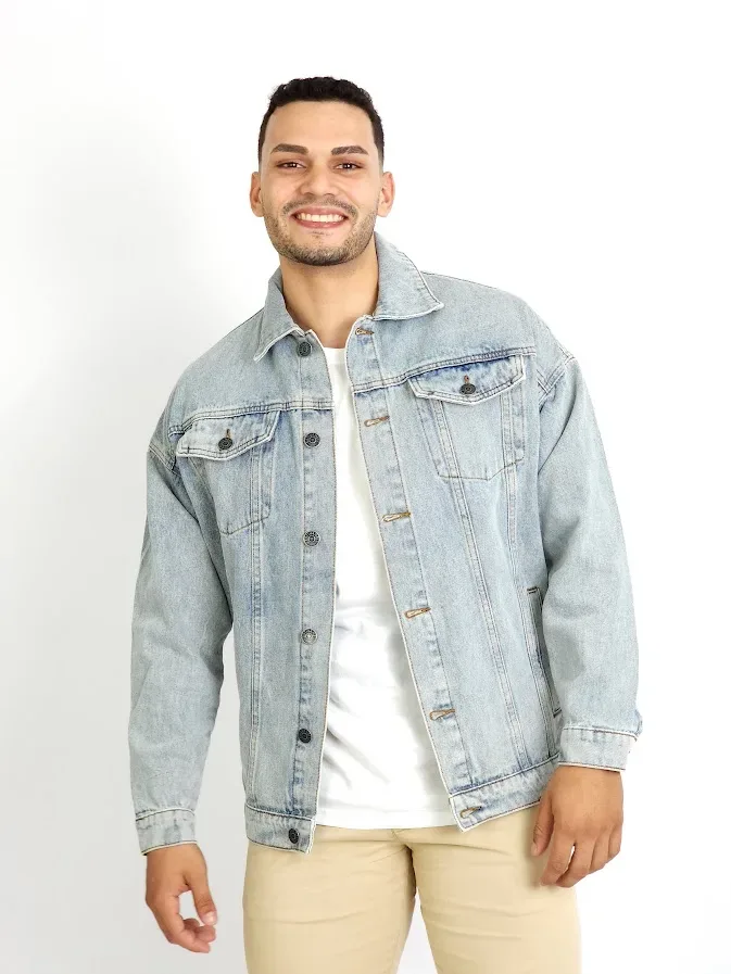 Jacket Estivaneli para caballero de mezclilla