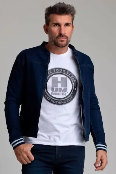 Jacket Hummer para caballero color azul