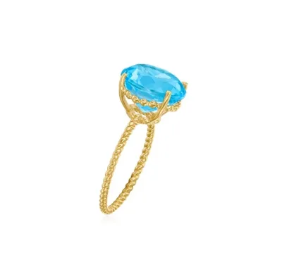 Anillo de plata y circonia