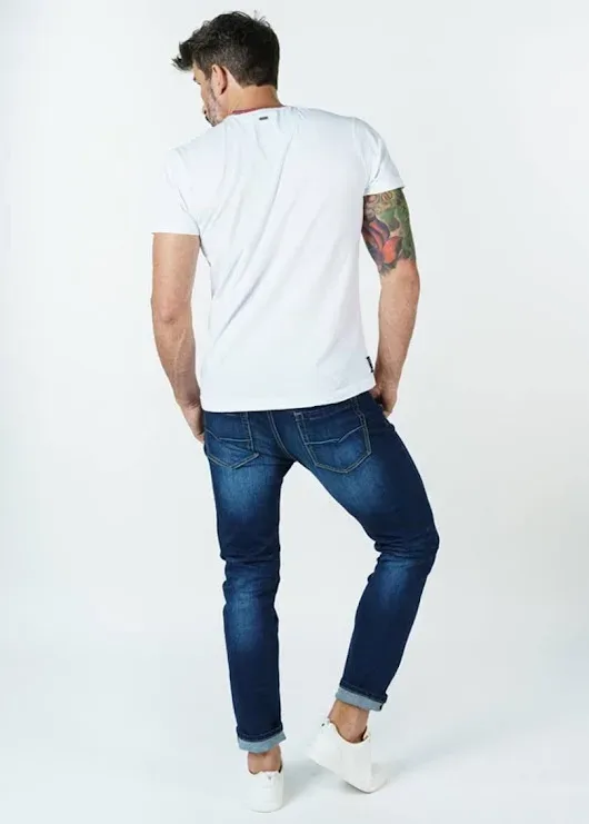 Jeans Hummer para caballero color azul H221013107A