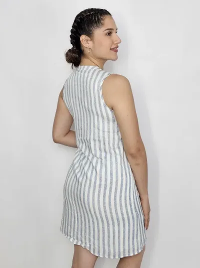Vestido diseño a rayas para dama