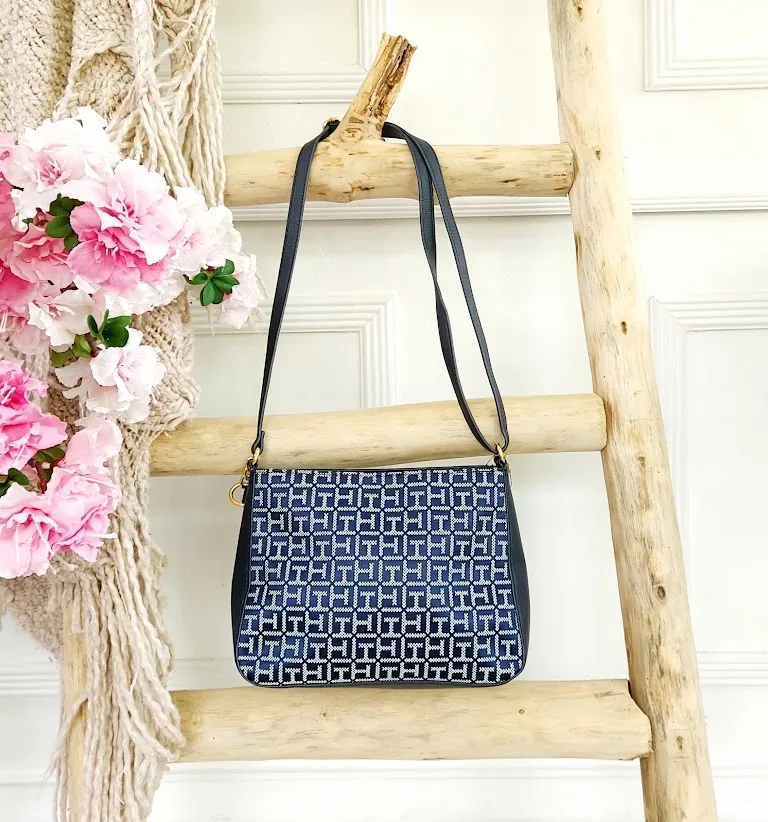 Bolso de hombro Tommy Hilfiger para dama color azul