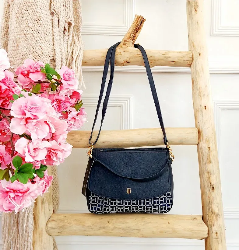 Bolso de hombro Tommy Hilfiger para dama color azul
