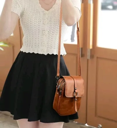 Mini bolso para dama color cafe