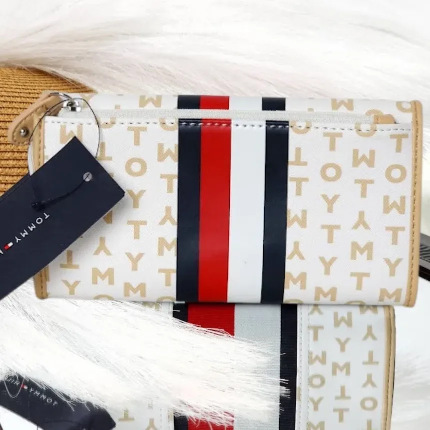 Cartera Tommy Hilfiger para dama color blanco