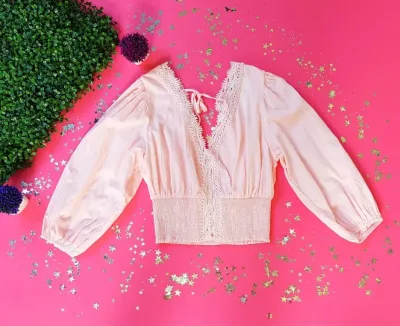 Blusa Red Leaf para dama color rosado