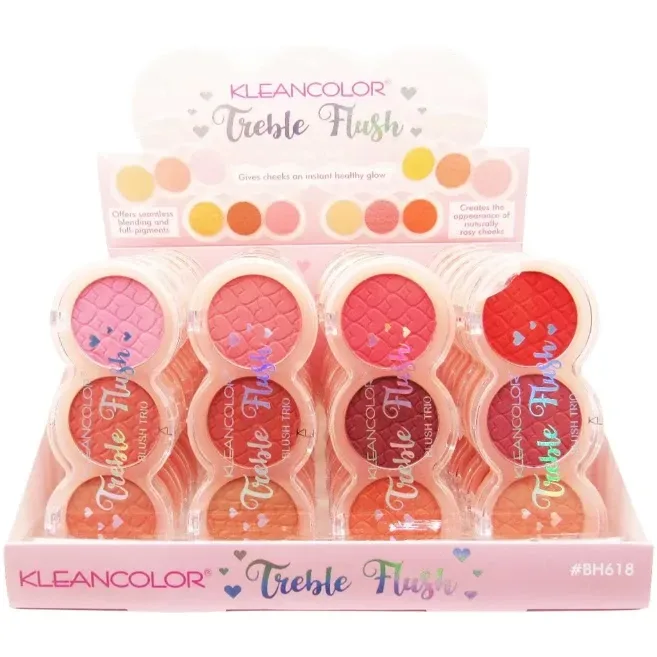 Trio de rubores Kleancolor 4 diferentes combinaciones