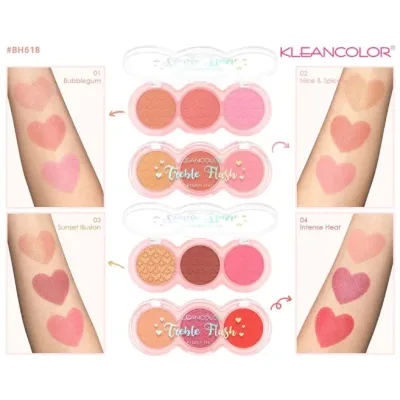 Trio de rubores Kleancolor 4 diferentes combinaciones