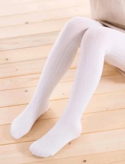 Medias para niña color blanco