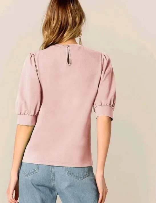 Blusa para dama color palo rosa