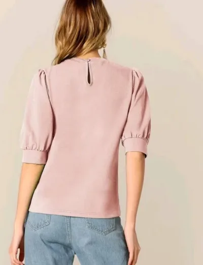 Blusa para dama color palo rosa