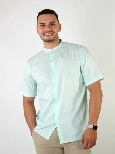 Camisa para caballero color verde menta