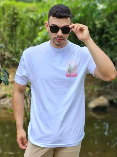 Camiseta para caballero Estivaneli color blanco