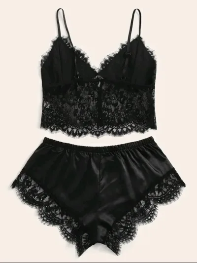Conjunto de lencería para dama color negro
