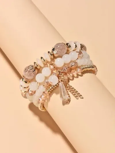 Pulsera para dama color beige