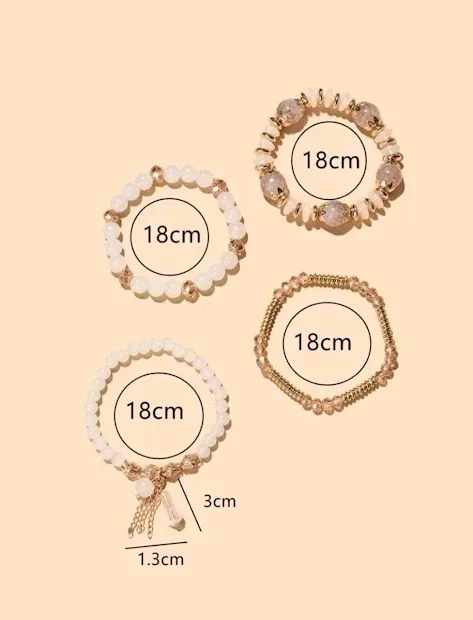 Pulsera para dama color beige