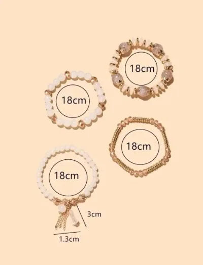 Pulsera para dama color beige