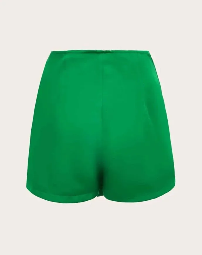 Short enagua para dama color verde