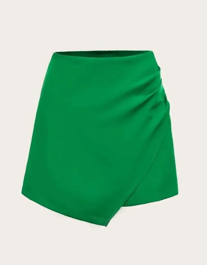 Short enagua para dama color verde