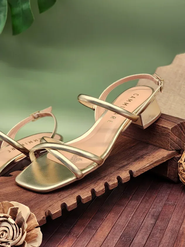 Sandalias Metalic Ouro light