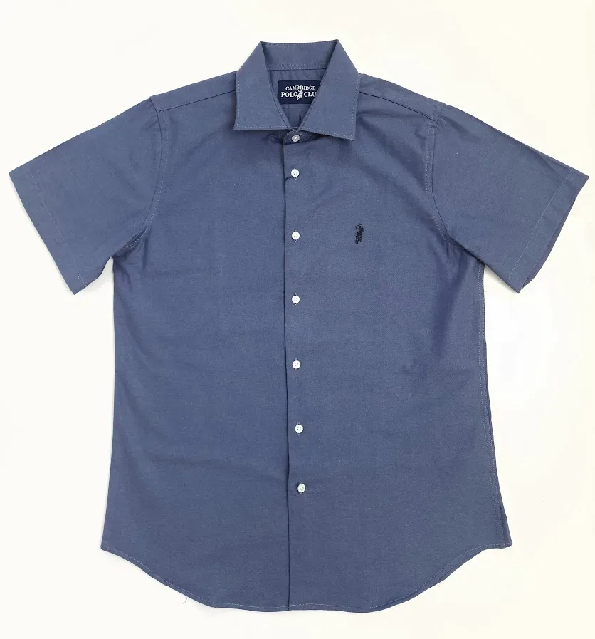 Camisa Cambridge Polo Club para caballero color azul grisaceo