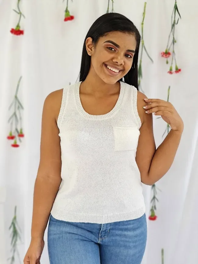 Blusa para dama color blanco