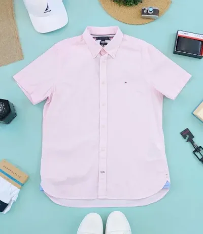 Camisa Tommy Hilfiger para caballero diseño de lunares