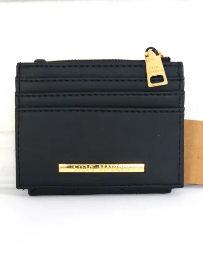 Tarjetero Steve Madden para dama color negro