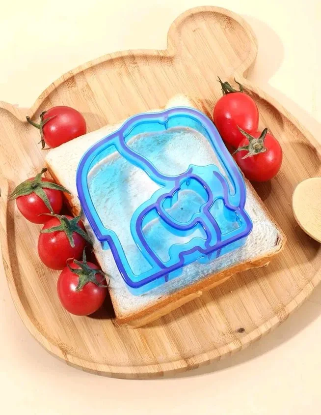 1 Pieza de molde cortador en forma de elefante