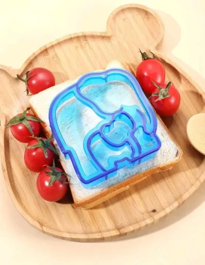 1 Pieza de molde cortador en forma de elefante