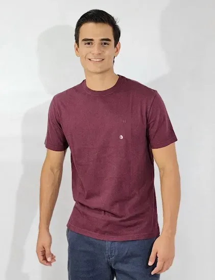 Camiseta American Eagle para caballero color vino