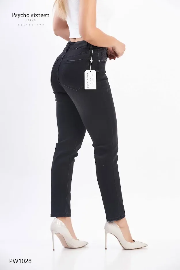 Jeans PSYCHO SIXTEEN para dama Mom jeans high rise PW1028