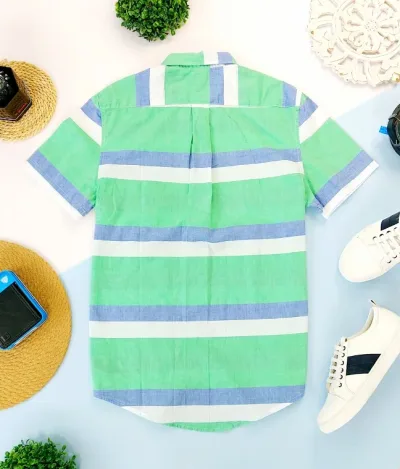 Camisa U.S. POLO ASSN para caballero diseño a rayas multicolor