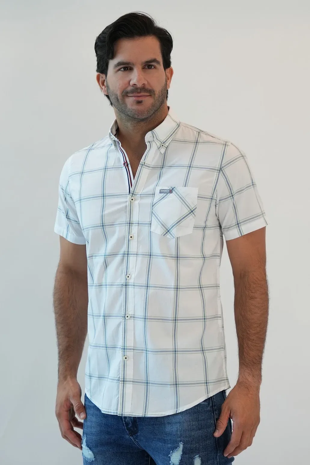 Camisa Hummer para caballero Diseño a cuadros