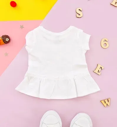 Blusa Carter's para niña color blanco