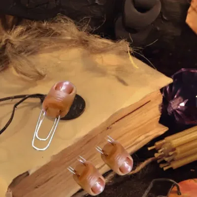 Clips con diseños de dedos