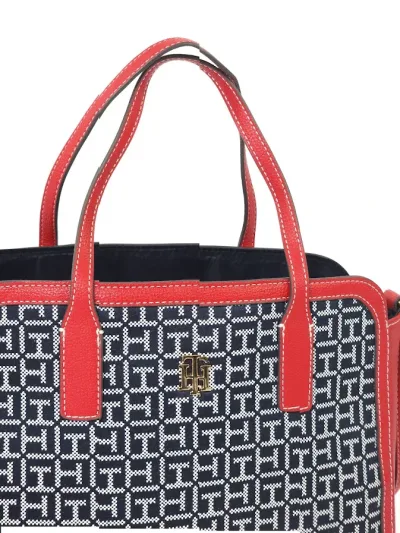 Bolso Tommy Hilfiger para dama color azul y rojo