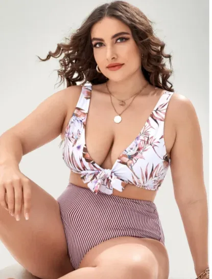 Vestido de baño para dama diseño floral