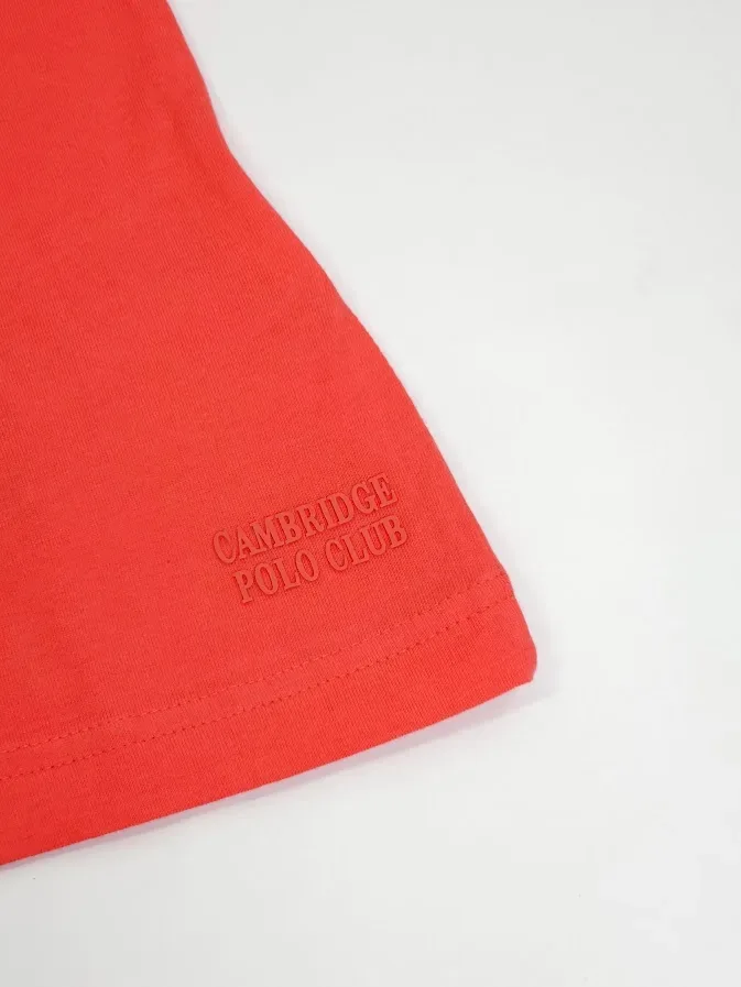 Camiseta Polo cambrige para dama color Coral