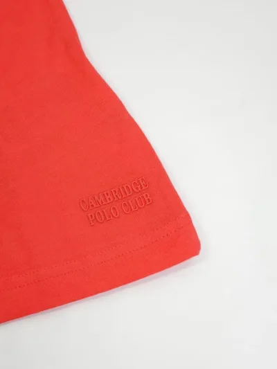 Camiseta Polo cambrige para dama color Coral