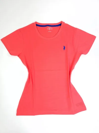 Camiseta Polo cambrige para dama color Coral