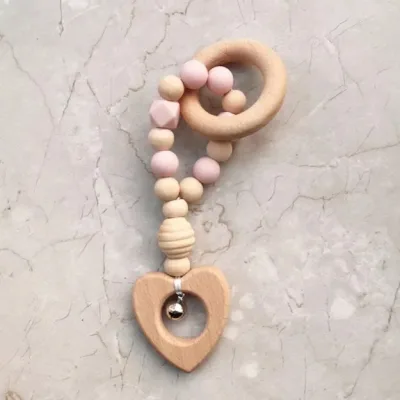 Estimular de encía para niña color beige y rosa