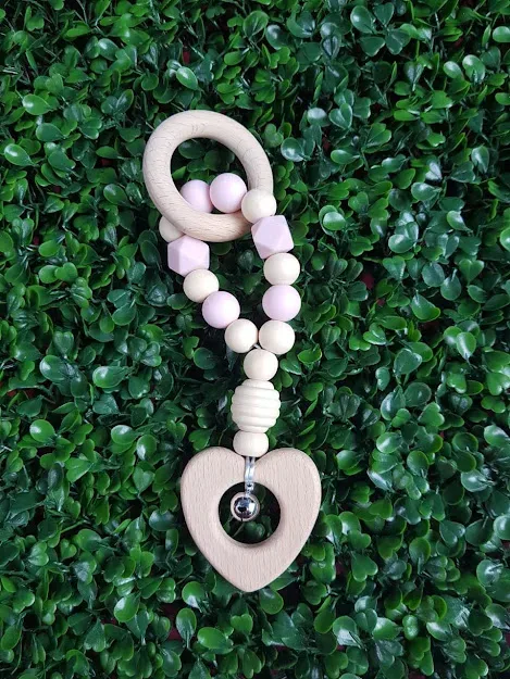 Estimular de encía para niña color beige y rosa