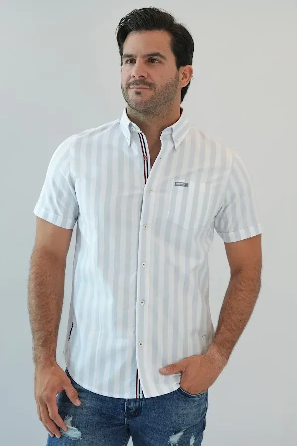 Camisa Hummer para caballero de rayas