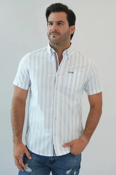 Camisa Hummer para caballero de rayas