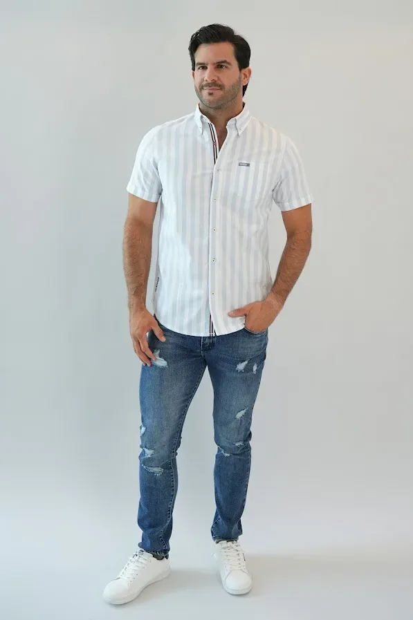 Camisa Hummer para caballero de rayas